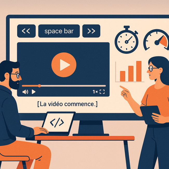 Interface vidéo accessible et performante