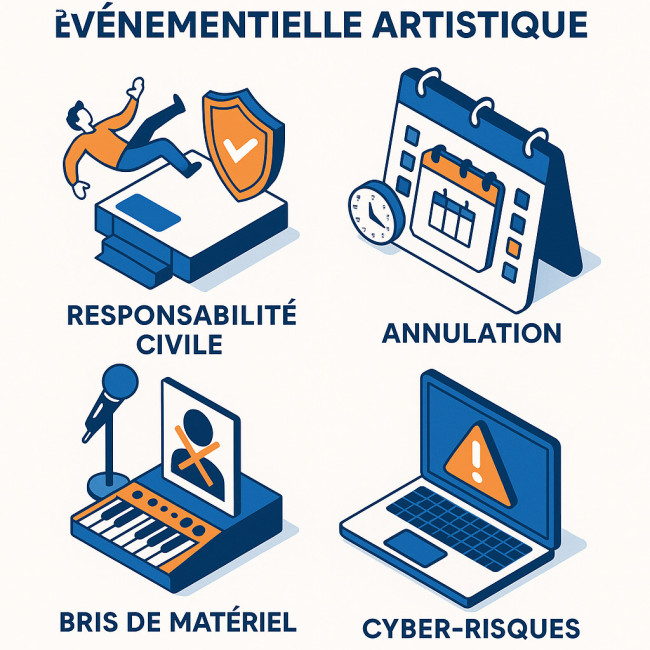 infographie des garanties d'assurance événement