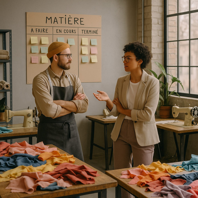 Atelier de couture zéro déchet collaboratif