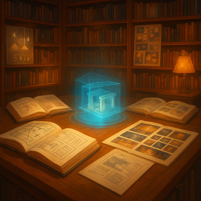Bibliothèque d'ouvrages sur la scénographie