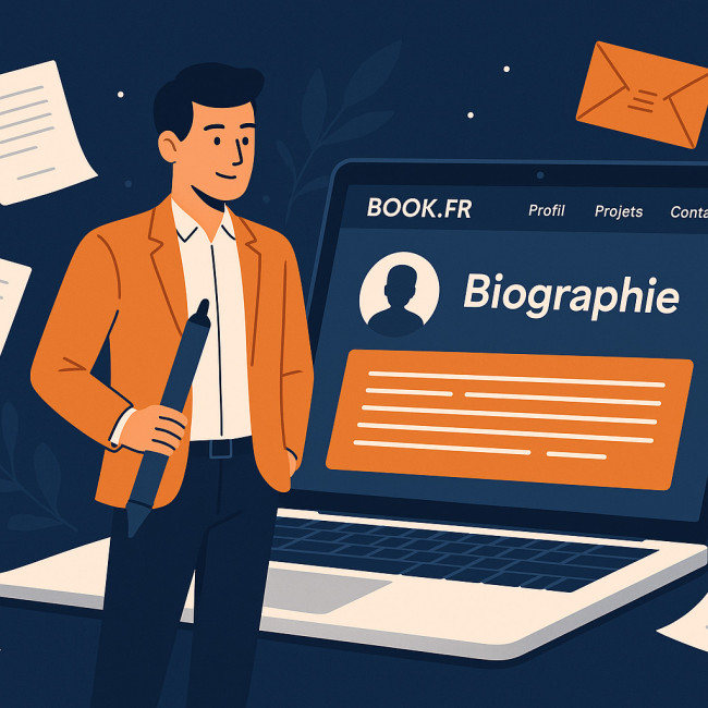 Illustration d'un auteur dont la biographie attire des contrats