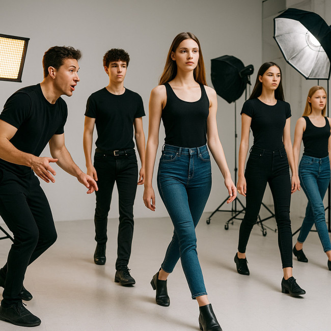 Stagiaires mannequins lors d'un bootcamp intensif