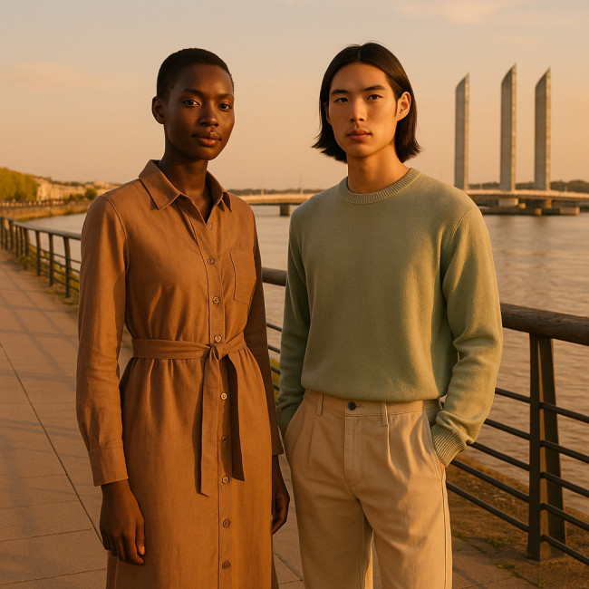 mannequins durables à Bordeaux en tenue écoresponsable