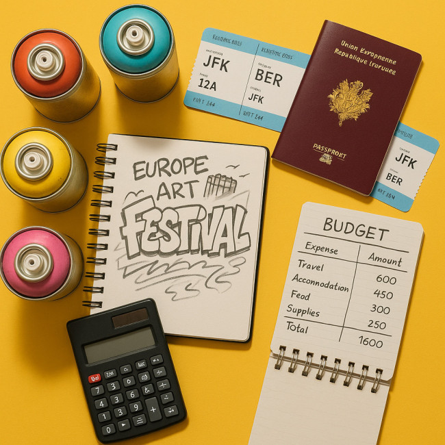 Budget et matériel pour un festival street art