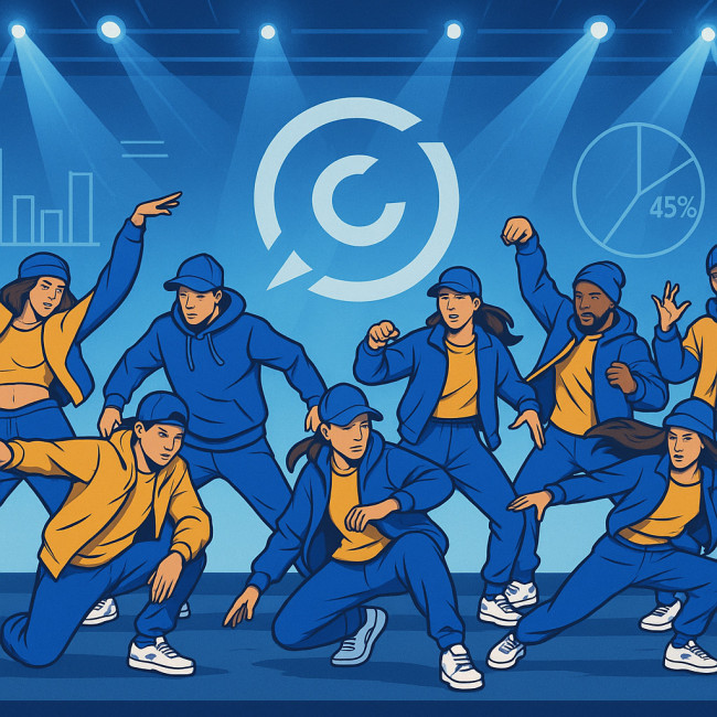 danseurs hip-hop sur scène corporate