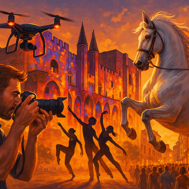Illustration des principaux festivals avignonnais 2025