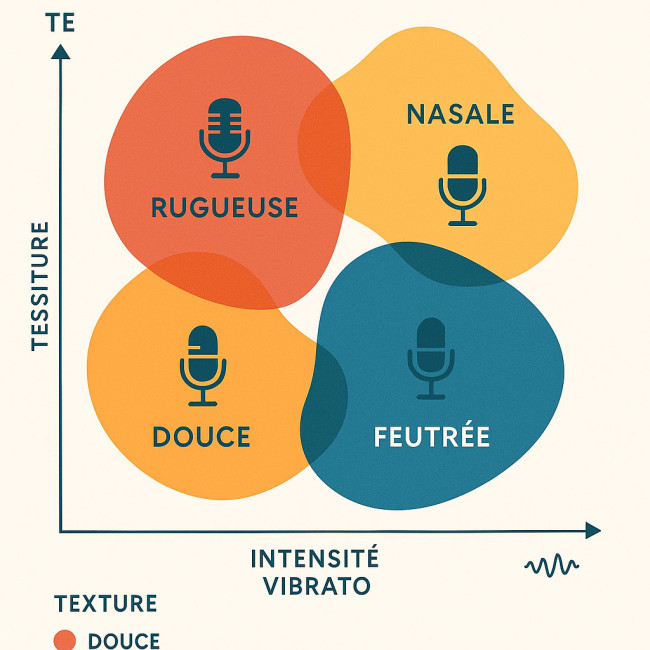 illustration cartographie des timbres vocaux