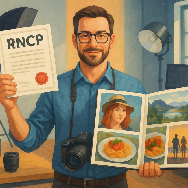 photographe équilibrant diplôme RNCP et portfolio