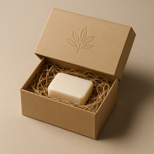 Coffret bijoux écoresponsable en carton recyclé ouvert