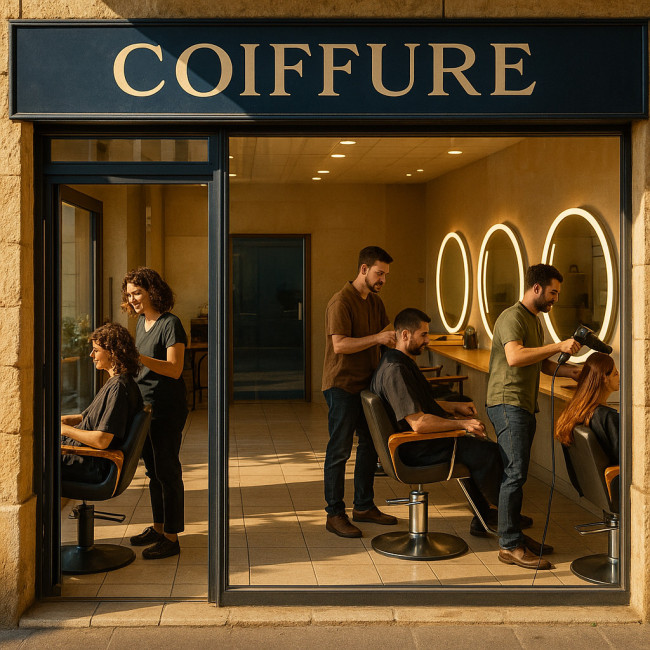 Salon de coiffure marseillais optimisé pour Google Business