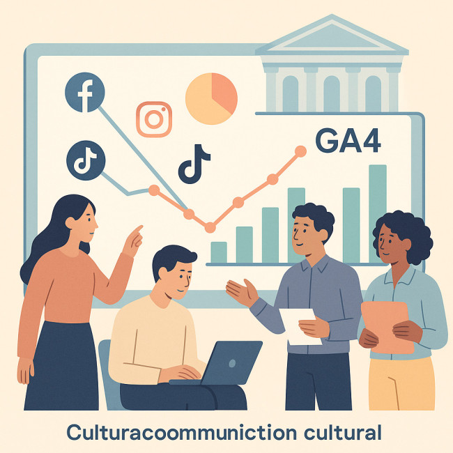 Illustration collecte de données KPI communication culturelle