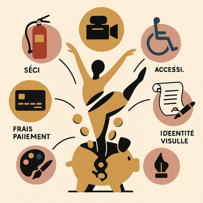Illustration des coûts cachés dans un budget de création danse