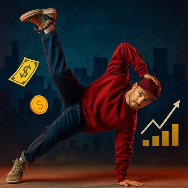 Danseur hip-hop illustrant la valeur d'un TJM