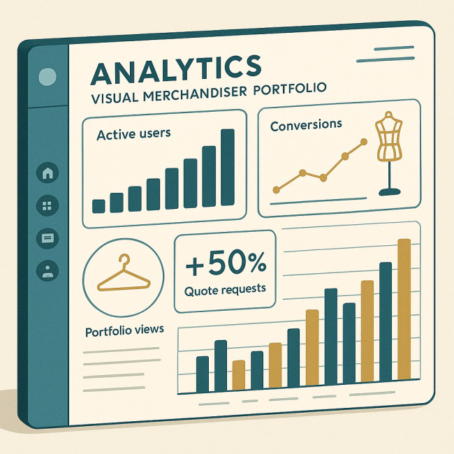 tableau de bord GA4 portfolio interactif