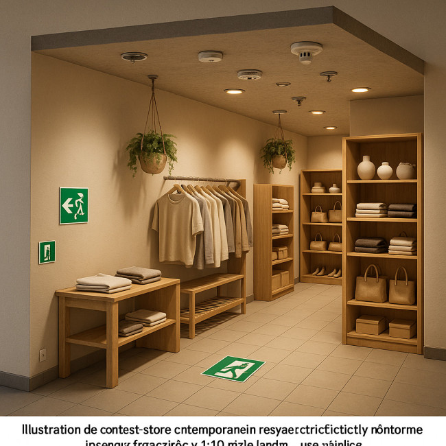 Concept-store conforme aux normes incendie