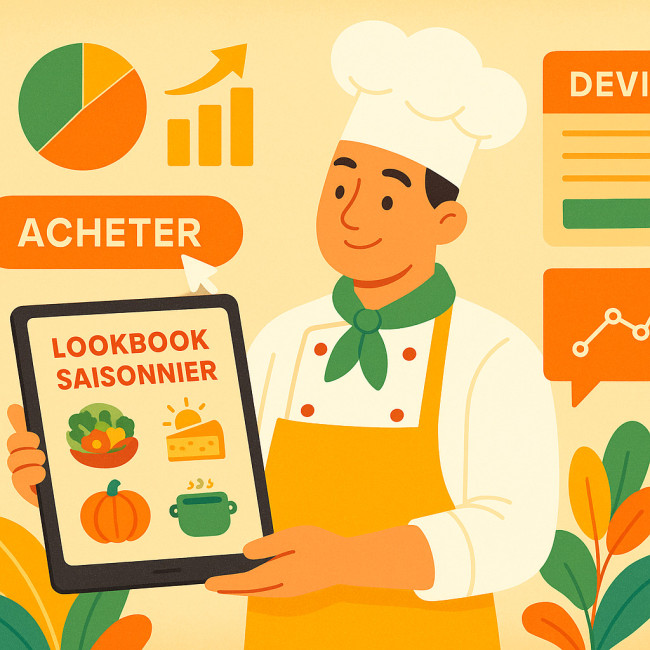 stratégie de diffusion d'un lookbook culinaire