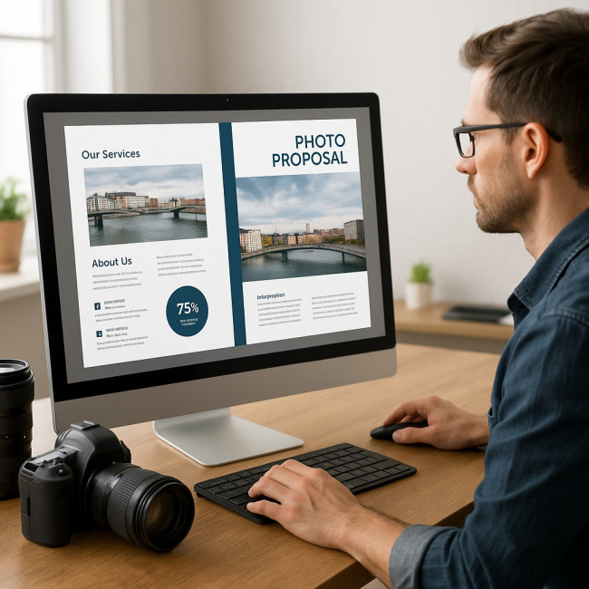 Création d'un dossier photo optimisé pour un marché public