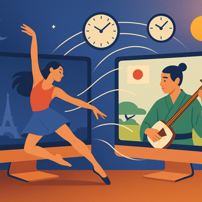 Duo artistique international en visioconférence