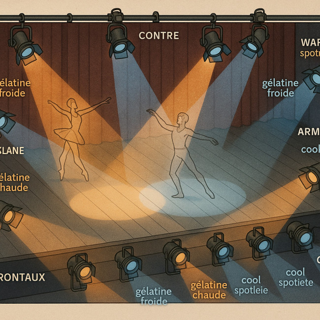 Schéma d'éclairage pour un ballet