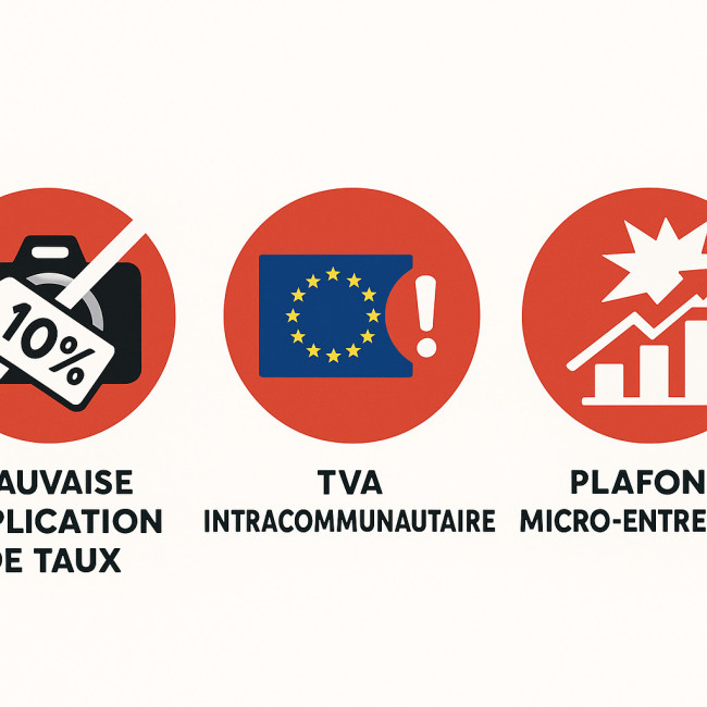 Illustration des erreurs fiscales courantes d'un photographe
