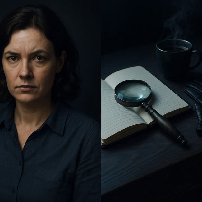 visuel combiné portrait et ambiance pour cas Clémence