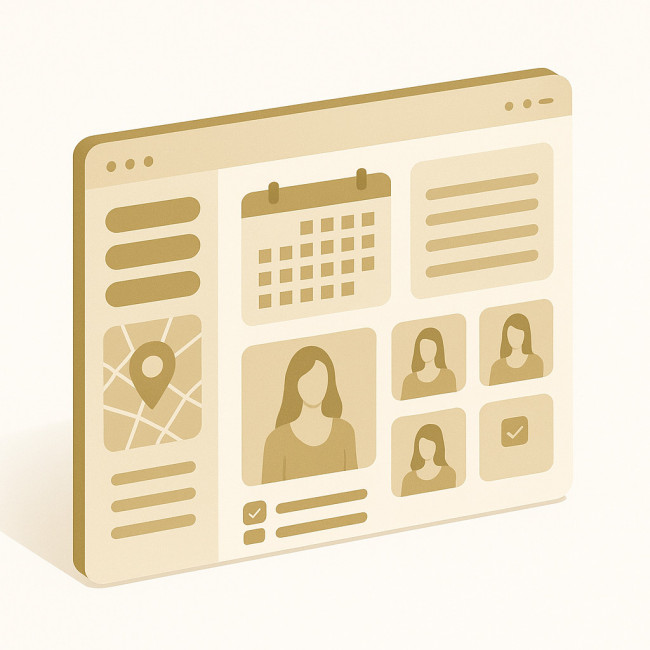 Interface illustrant les filtres avancés d'un annuaire de modèles