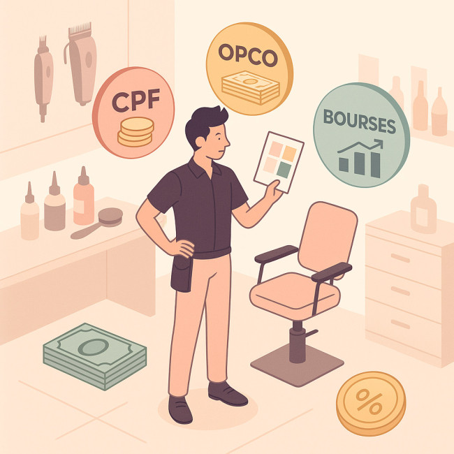 Schéma des dispositifs de financement pour coiffeur