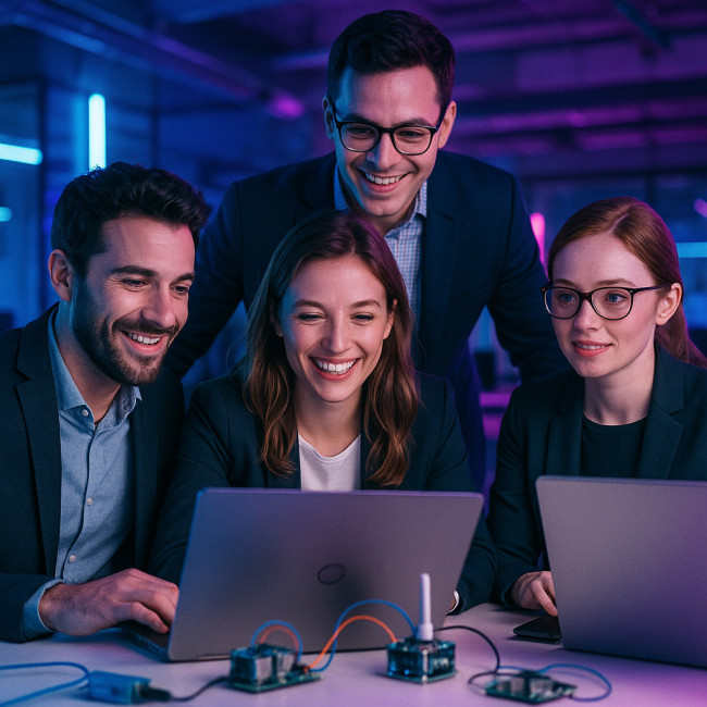 Équipe French Tech Rennes en séance photo