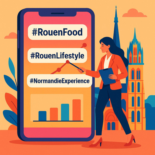 Illustration d'une analyse d'influenceurs Instagram rouennais