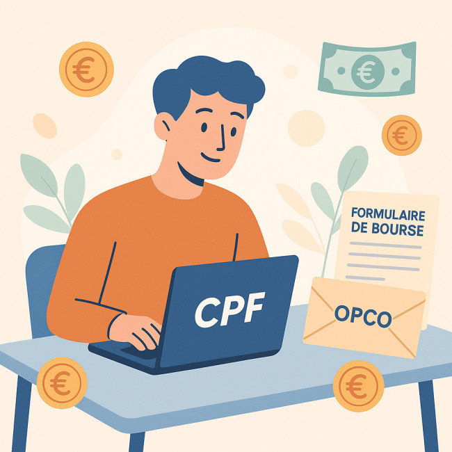 Infographie sur le financement d'une formation externe