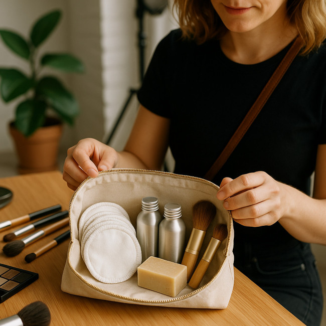 trousse éco-responsable de maquilleur itinérant