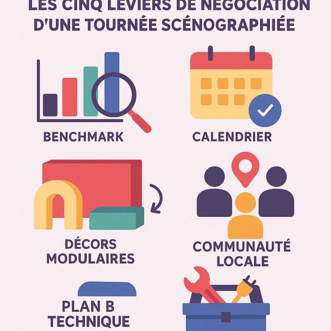 Illustration des leviers de négociation d'une tournée