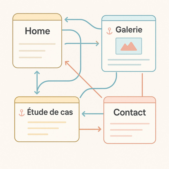 infographie maillage interne portfolio