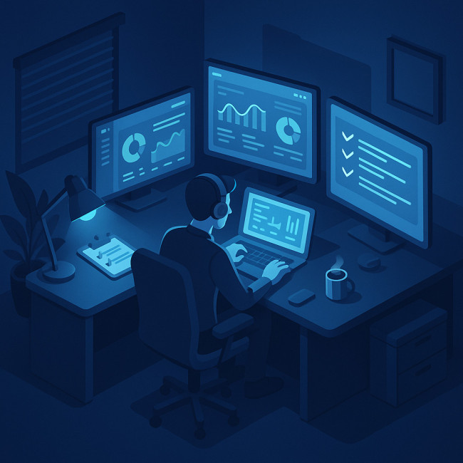 illustration maintenance site web par un webdesigner