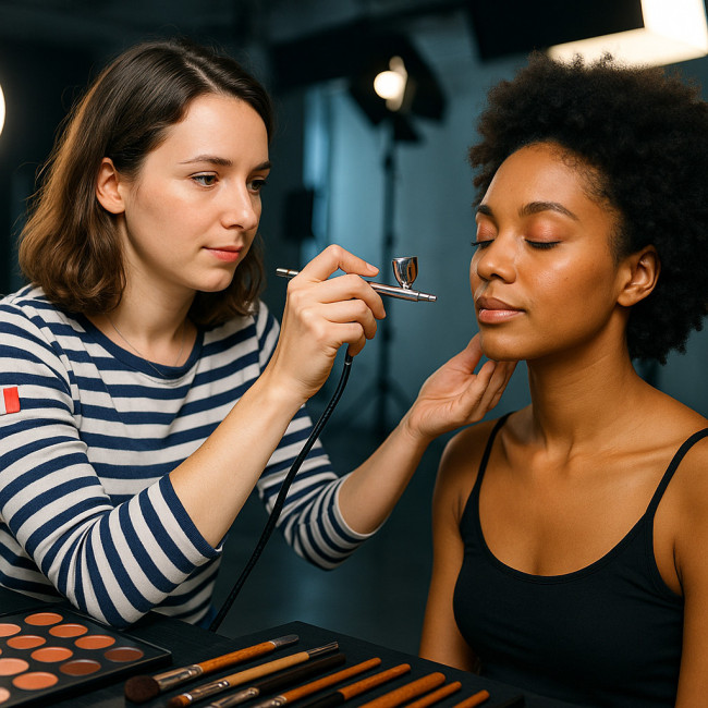Maquilleuse française Erasmus dans un studio européen