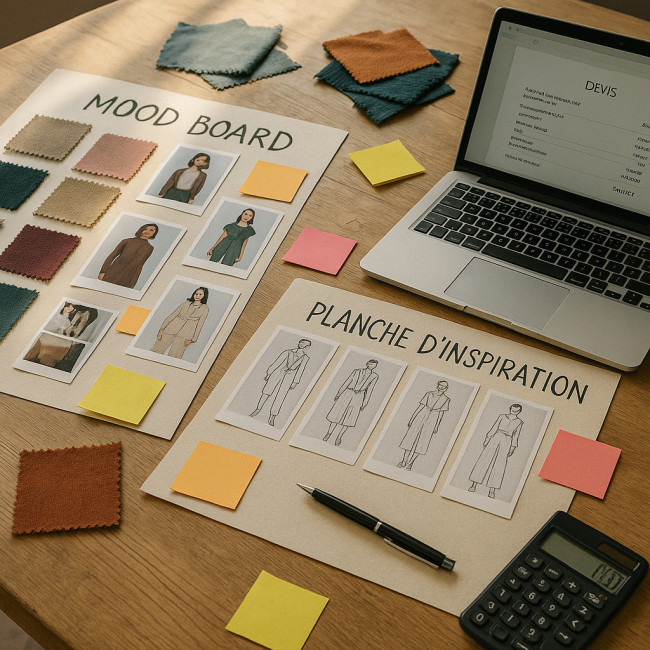 Moodboard de mission de stylisme