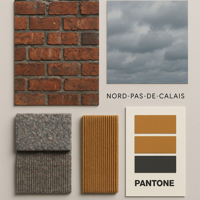 Moodboard inspiré du Nord-Pas-de-Calais