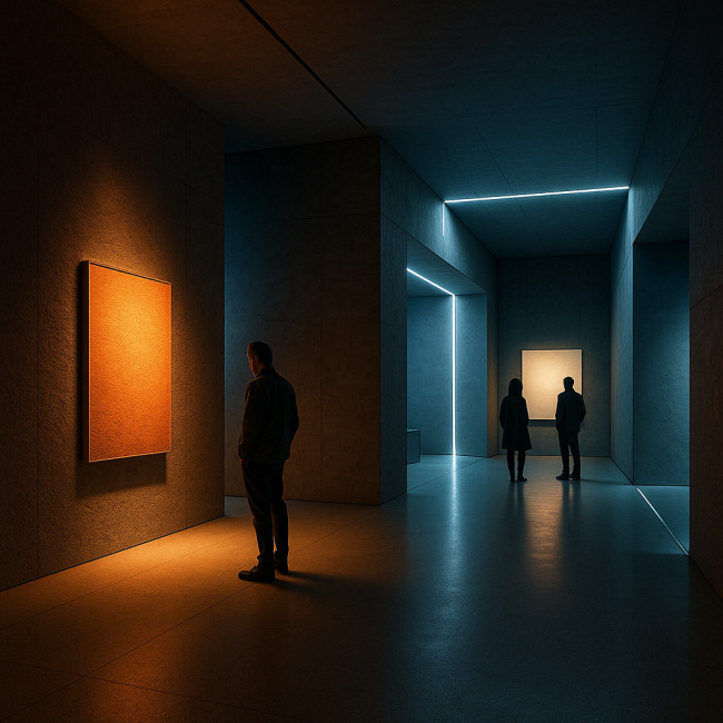 Illustration d'un espace scénarisé par la lumière