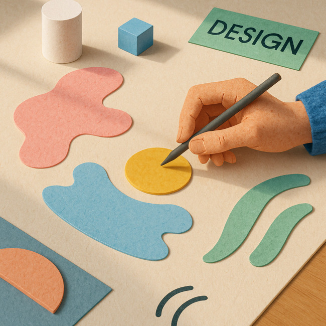 Illustration collage motion design hybride en studio
