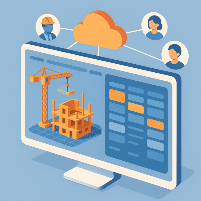 tableau de bord cloud pour chantier multi-métiers