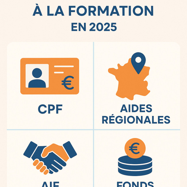 Infographie aides publiques formation 2025
