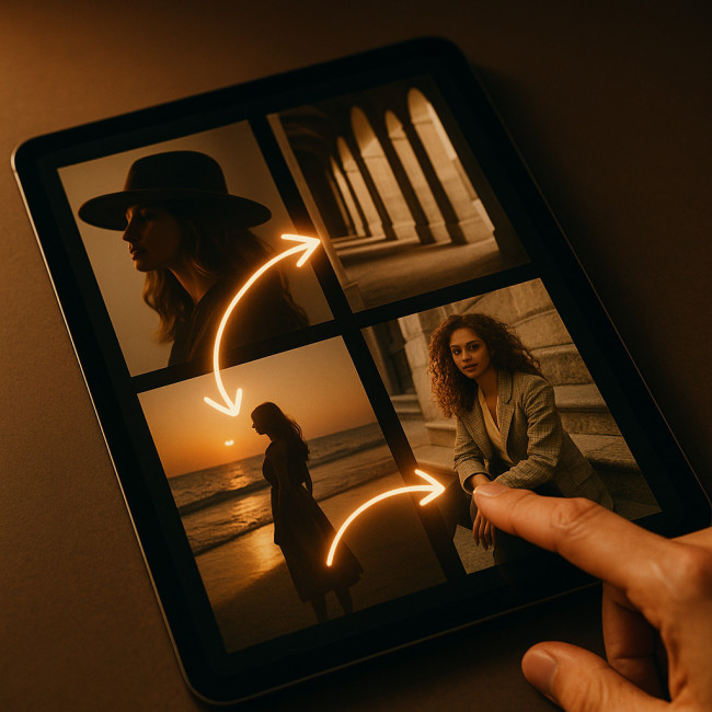 illustration d'un parcours de lecture optimisé dans un book