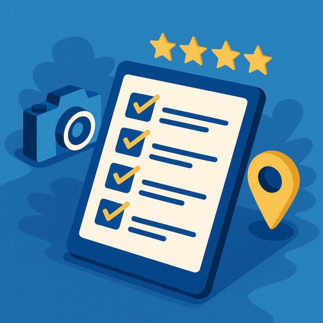check-list action SEO local photographe Tours