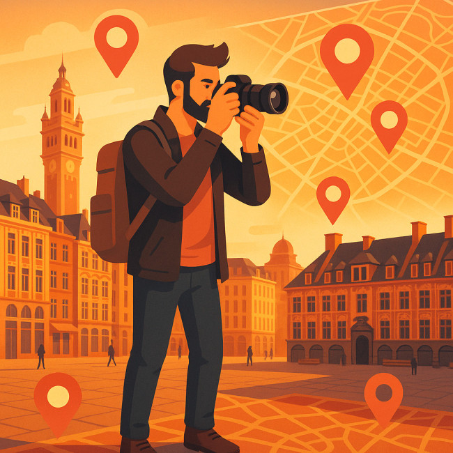 Illustration SEO géolocalisé Lille