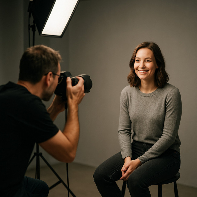 photographe portrait en studio