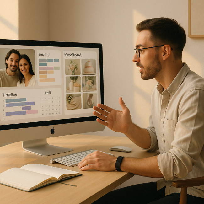 workflow client photographe mariage 2025