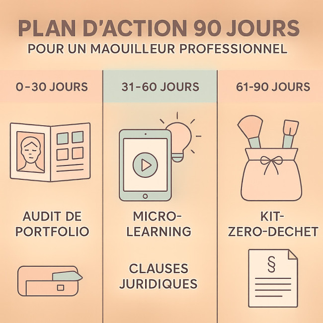 plan d'action 90 jours pour maquilleur