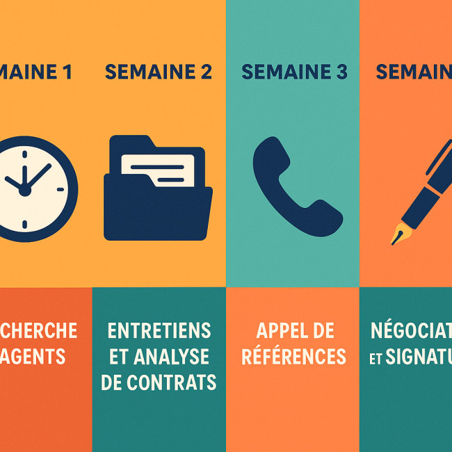 Visuel représentant la procédure express pour valider un agent en 30 jours