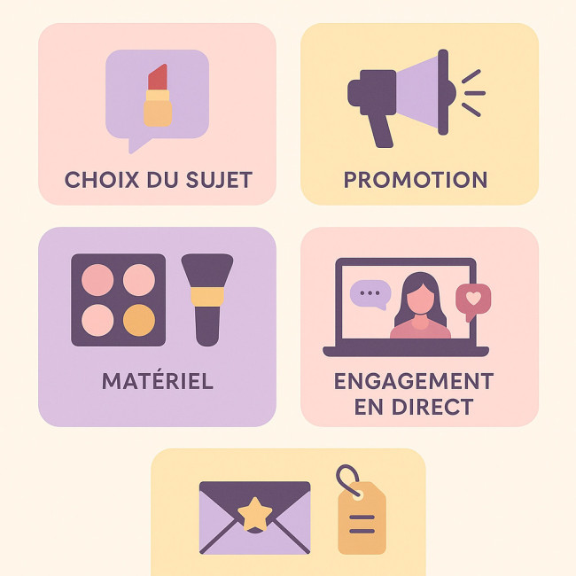 planning conférence maquilleur