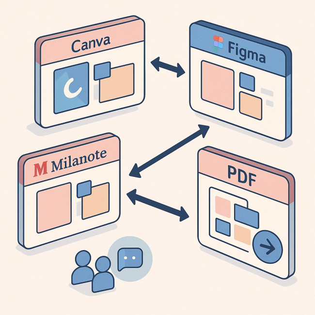 Comparatif visuel des plateformes de moodboard